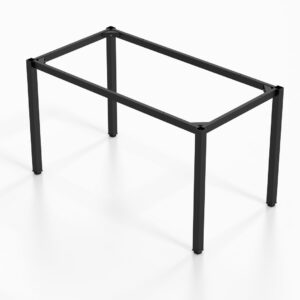 Chân bàn trụ sắt vuông 40 kết cấu ke góc gọn