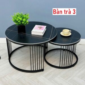 Bàn trà đôi tròn ngũ phúc - 990k